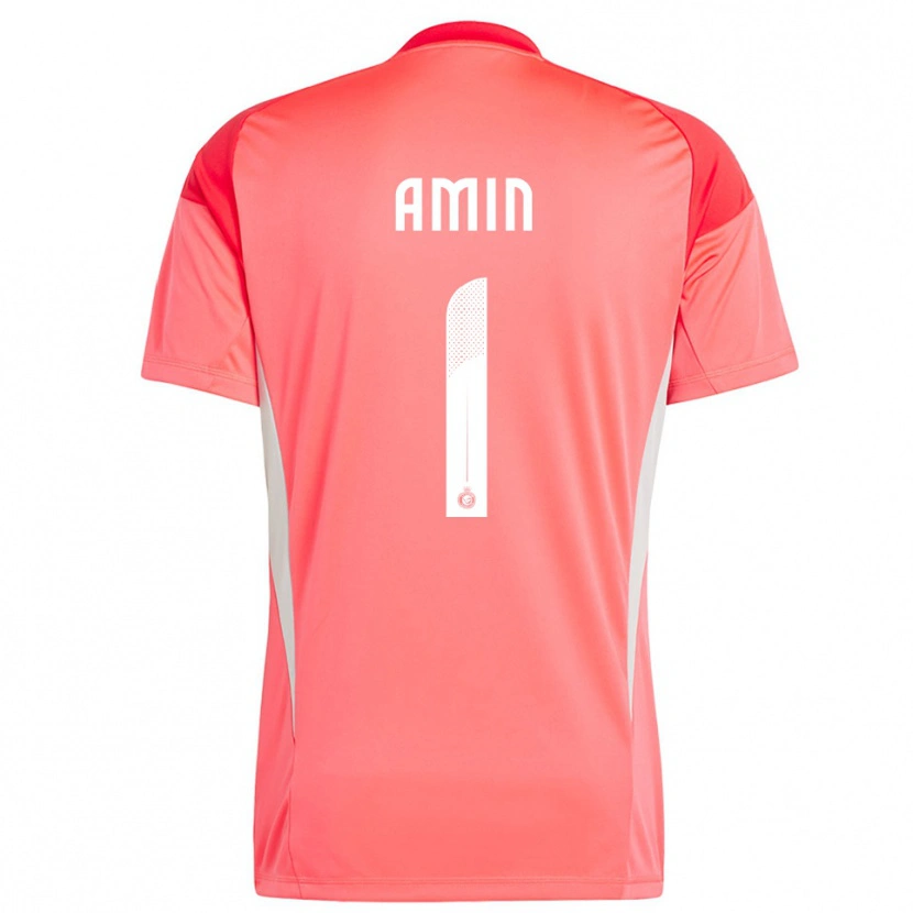Danxen Hombre Camiseta Amin Al-Bukhari #1 Naranja Rojo Amarillo Portero Equipación 2025/26 La Camisa