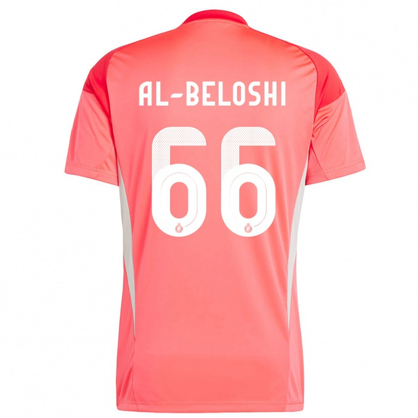 Danxen Hombre Camiseta Reem Al-Beloshi #66 Naranja Rojo Amarillo Portero Equipación 2025/26 La Camisa
