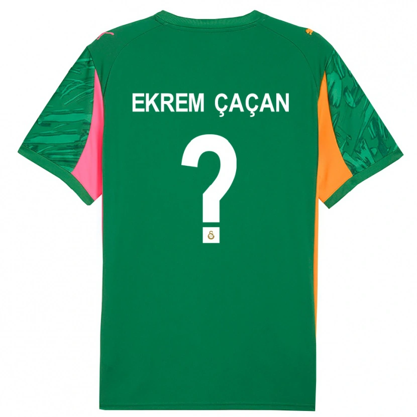 Danxen Hombre Camiseta Yağız Ekrem Çaçan #0 Verde Naranja Rosa Portero Equipación 2025/26 La Camisa
