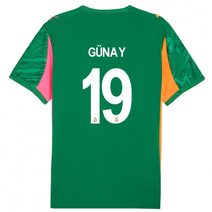 Danxen Hombre Camiseta Günay Güvenç #19 Verde Naranja Rosa Portero Equipación 2025/26 La Camisa