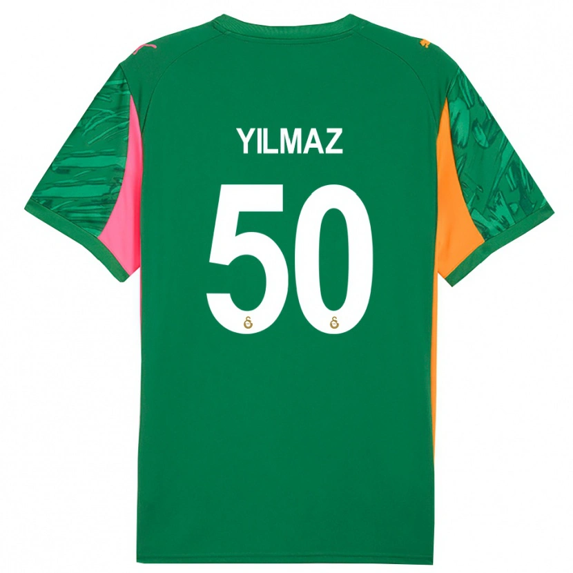 Danxen Hombre Camiseta Jankat Yılmaz #50 Verde Naranja Rosa Portero Equipación 2025/26 La Camisa