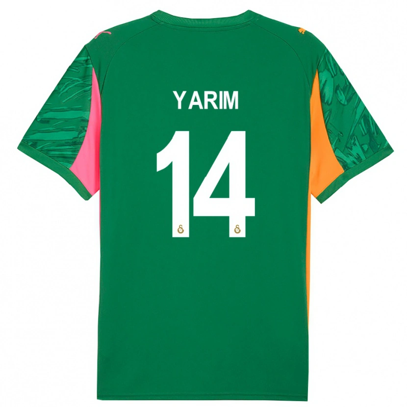 Danxen Hombre Camiseta Esra Yarım #14 Verde Naranja Rosa Portero Equipación 2025/26 La Camisa