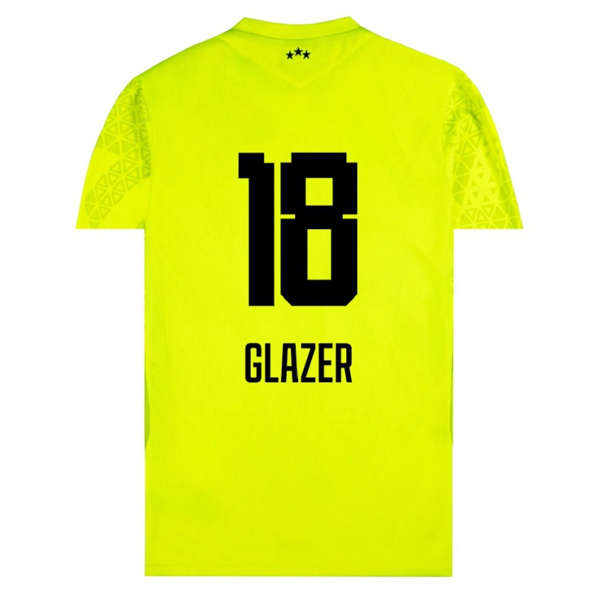 Danxen Hombre Camiseta Omri Glazer #18 Verde Amarillo Negro Portero Equipación 2025/26 La Camisa