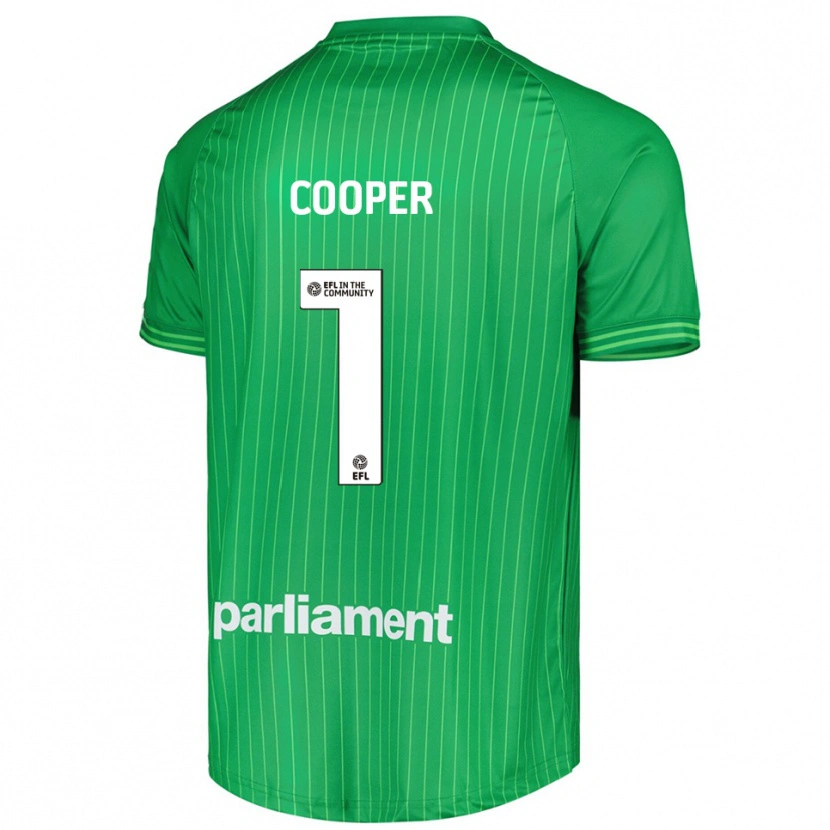 Danxen Hombre Camiseta Murphy Cooper #1 Verde Lima Portero Equipación 2025/26 La Camisa