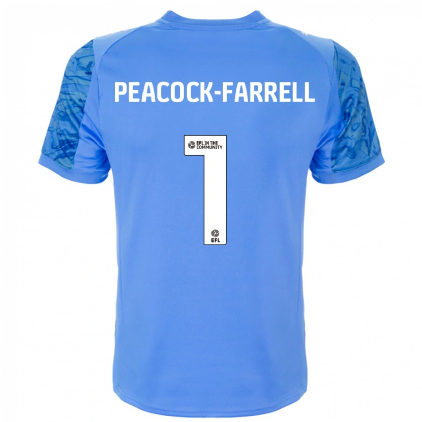 Danxen Hombre Camiseta Bailey Peacock-Farrell #1 Azul Dodger Portero Equipación 2025/26 La Camisa