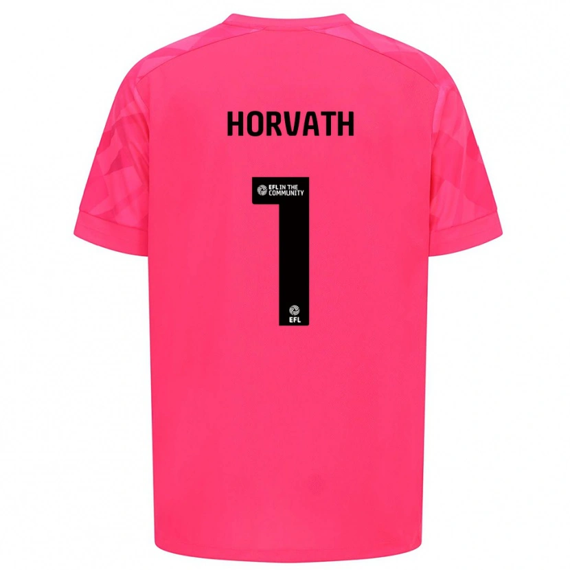 Danxen Hombre Camiseta Ethan Horvath #1 Rosa Rosa Portero Equipación 2025/26 La Camisa