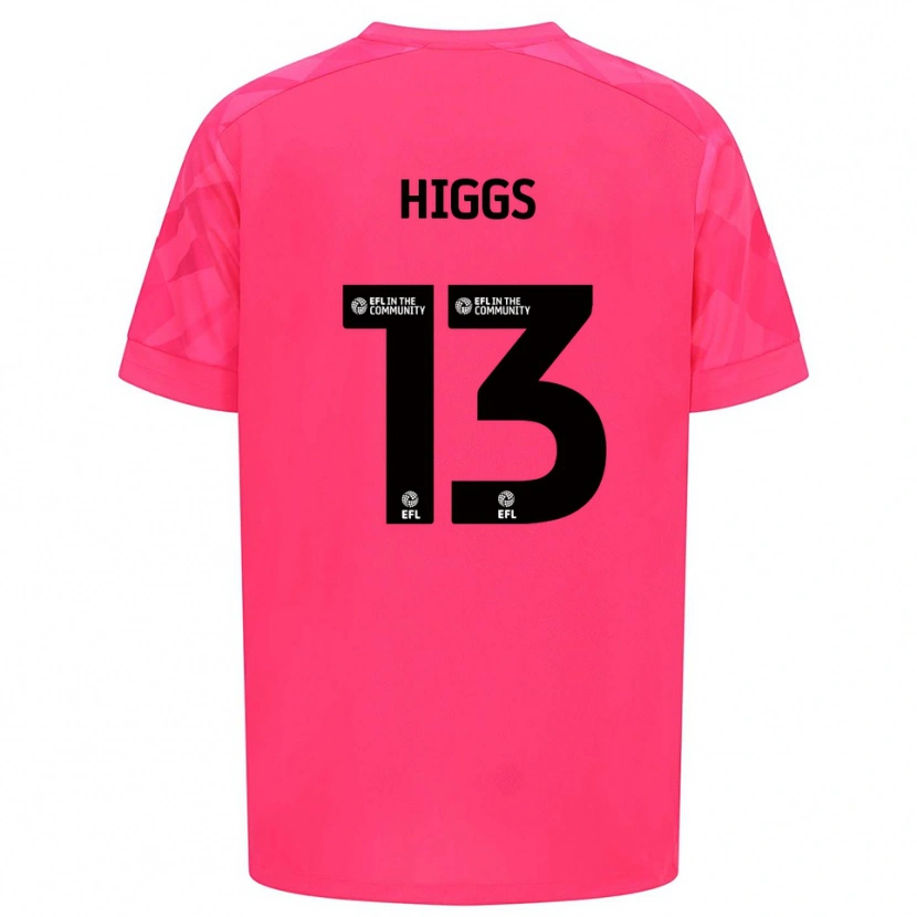 Danxen Hombre Camiseta Daniel Higgs #13 Rosa Rosa Portero Equipación 2025/26 La Camisa