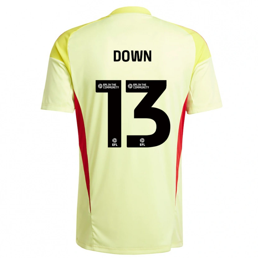 Danxen Hombre Camiseta Sam Down #13 Amarillo Claro Portero Equipación 2025/26 La Camisa