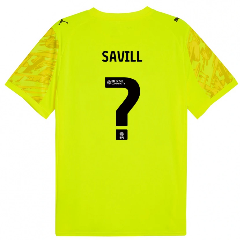 Danxen Hombre Camiseta Delainy Savill #0 Verde Fluorescente Portero Equipación 2025/26 La Camisa