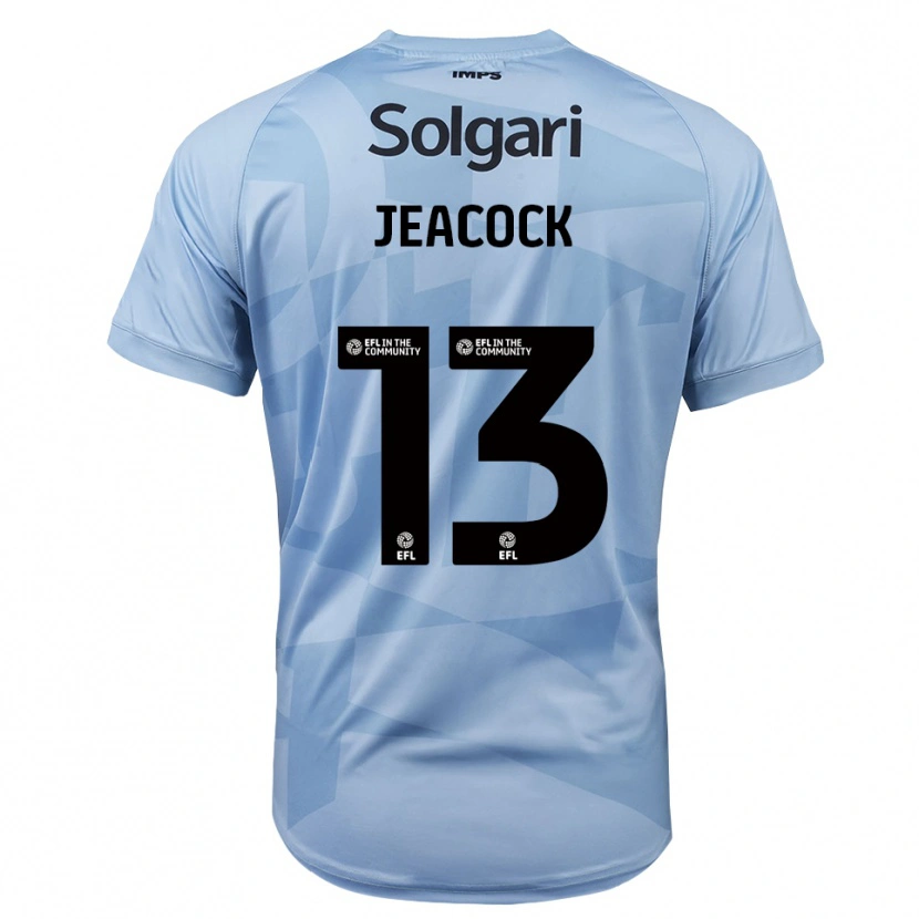Danxen Hombre Camiseta Zach Jeacock #13 Azul Claro Cielo Portero Equipación 2025/26 La Camisa