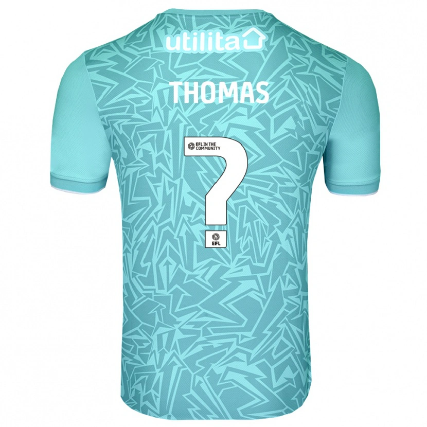Danxen Hombre Camiseta Lucas Thomas #0 Azul Claro Portero Equipación 2025/26 La Camisa