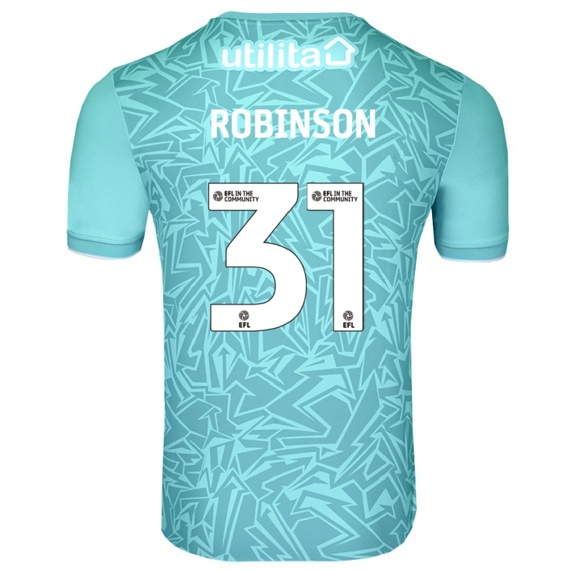Danxen Hombre Camiseta Leah Robinson #31 Azul Claro Portero Equipación 2025/26 La Camisa