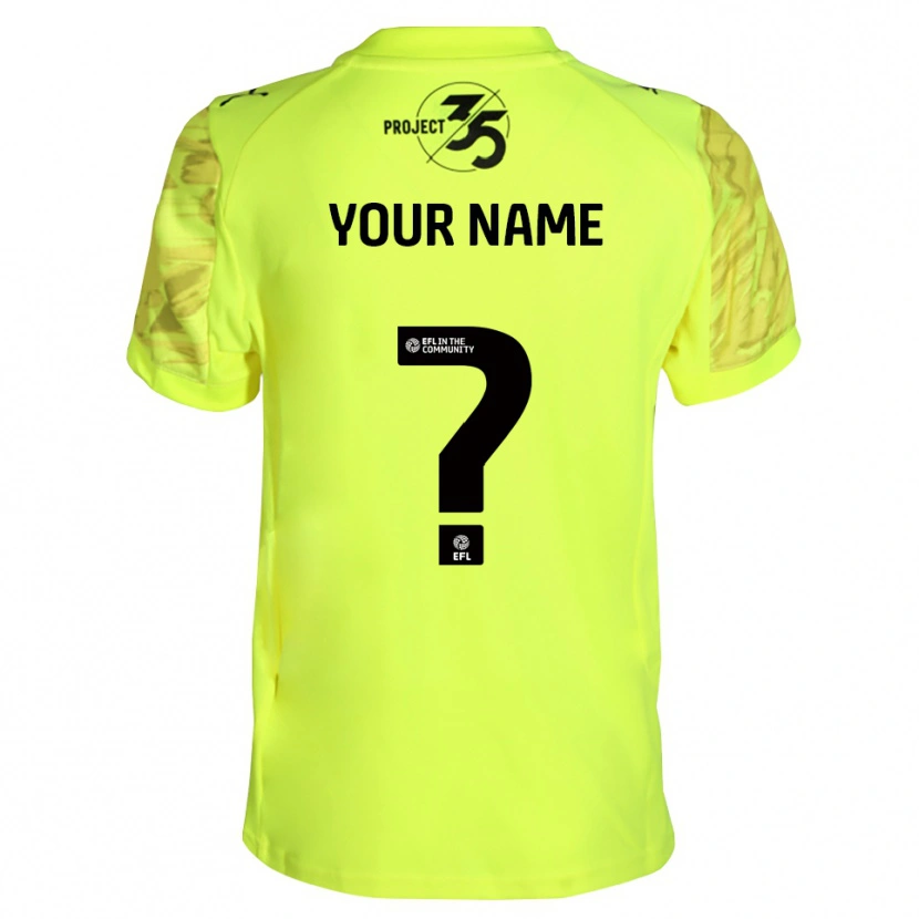 Danxen Hombre Camiseta Plymouth Argyle Negro Verde Fluorescente Portero Equipación 2025/26 La Camisa
