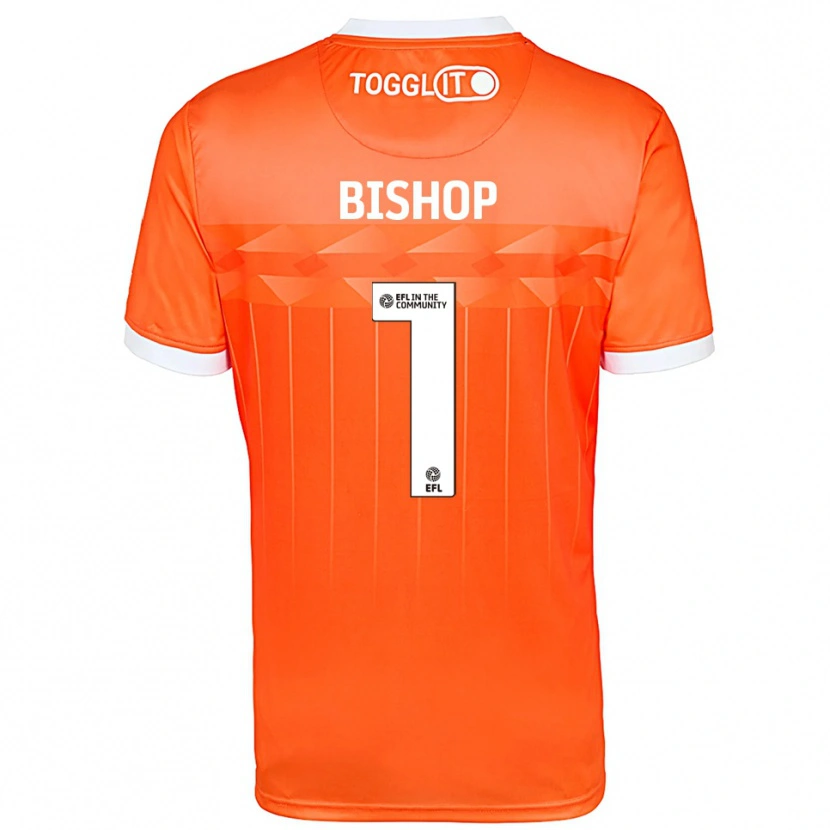 Danxen Hombre Camiseta Nathan Bishop #1 Blanco Naranja Portero Equipación 2025/26 La Camisa