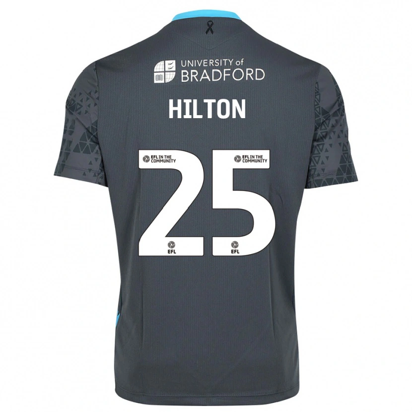 Danxen Hombre Camiseta Joe Hilton #25 Gris Negro Portero Equipación 2025/26 La Camisa