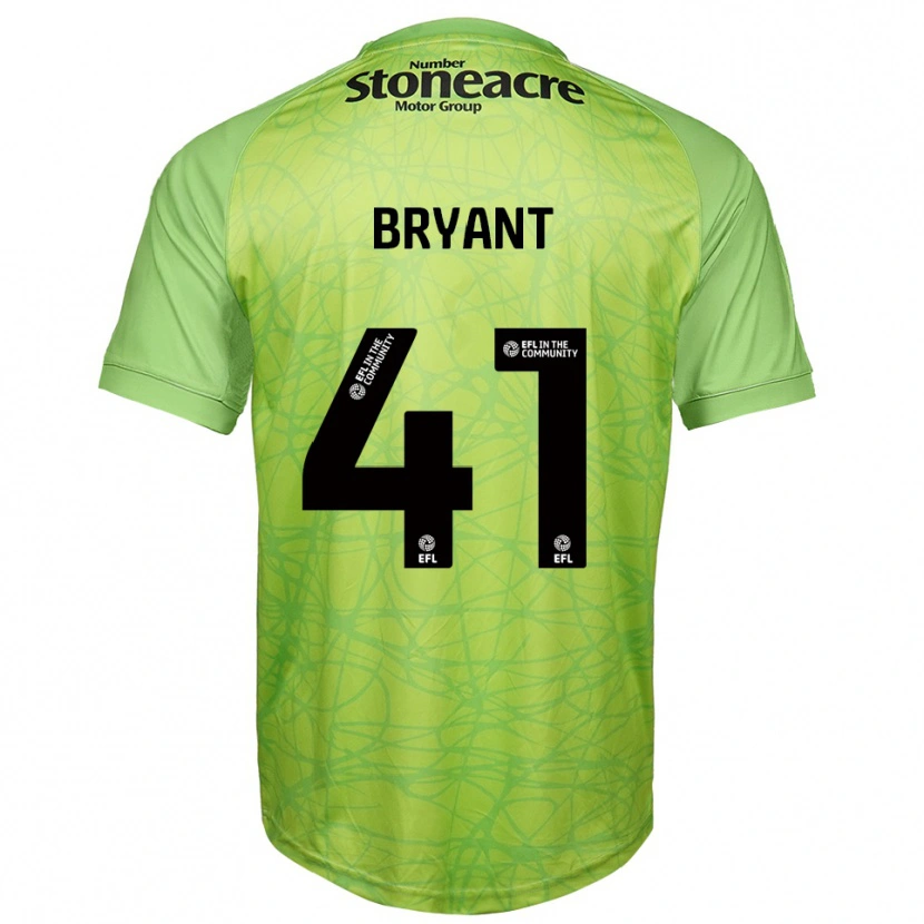 Danxen Hombre Camiseta Jacob Bryant #41 Verde Claro Portero Equipación 2025/26 La Camisa