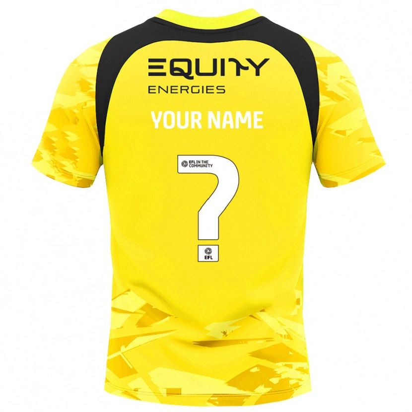 Danxen Hombre Camiseta Milton Keynes Dons Negro Amarillo Claro Glack Portero Equipación 2025/26 La Camisa