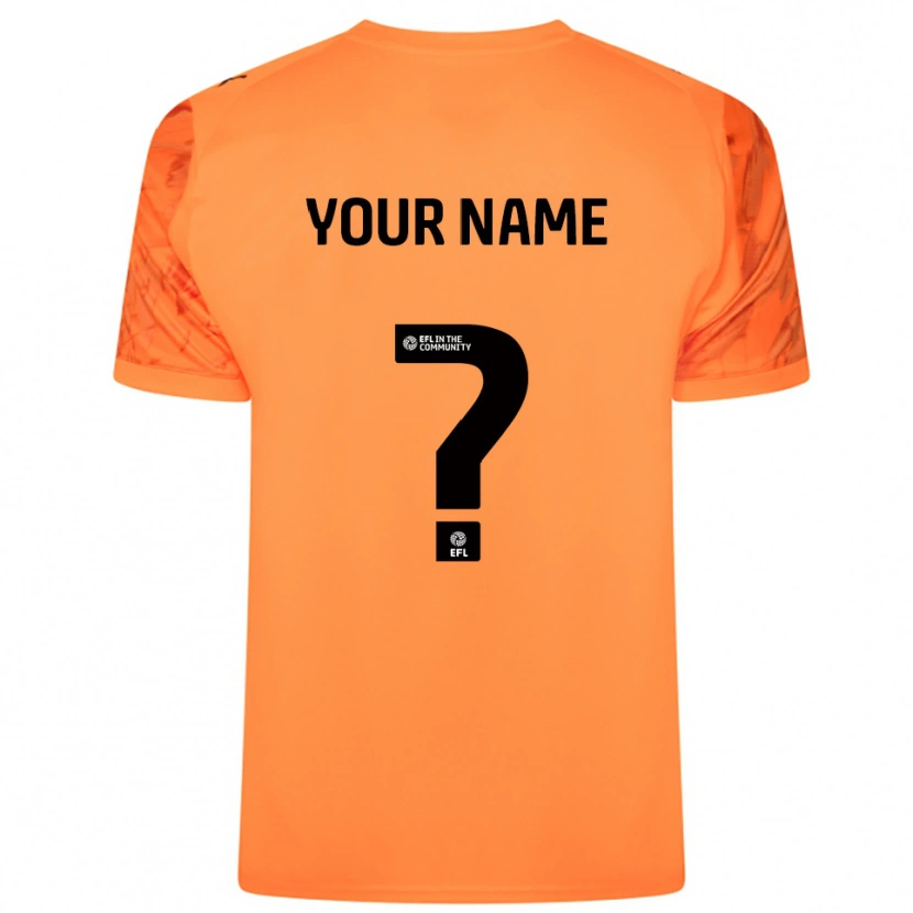 Danxen Hombre Camiseta Notts County Negro Naranja Portero Equipación 2025/26 La Camisa
