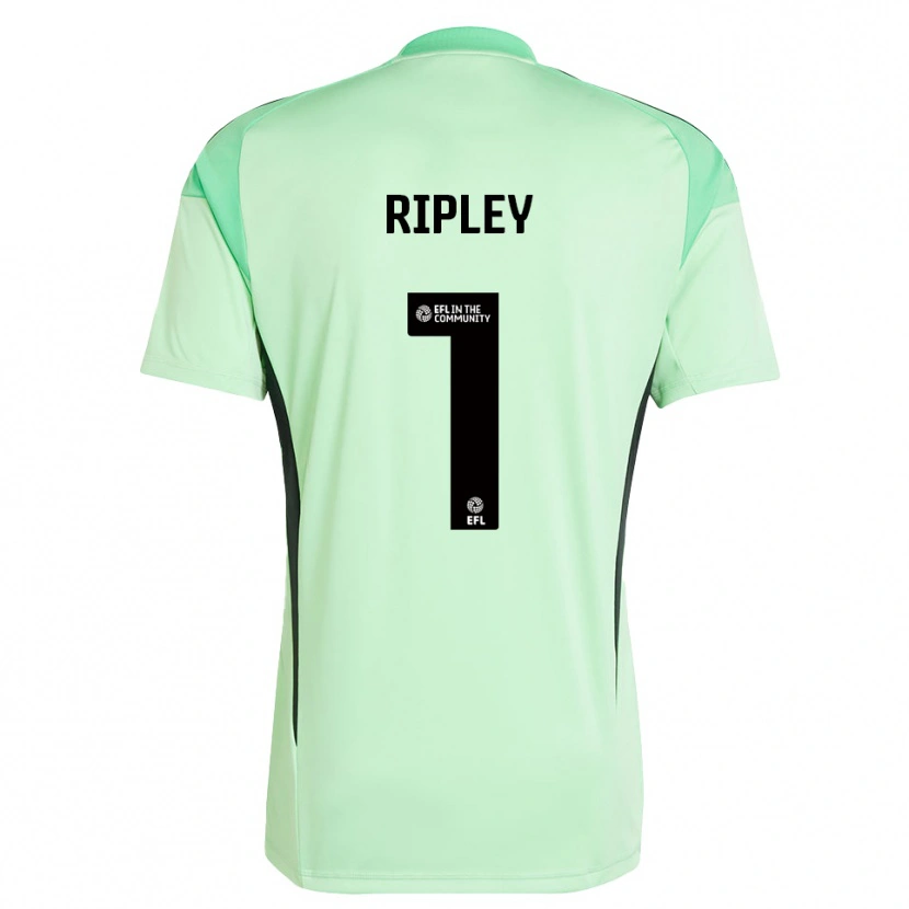Danxen Hombre Camiseta Connor Ripley #1 Negro Verde Claro Portero Equipación 2025/26 La Camisa