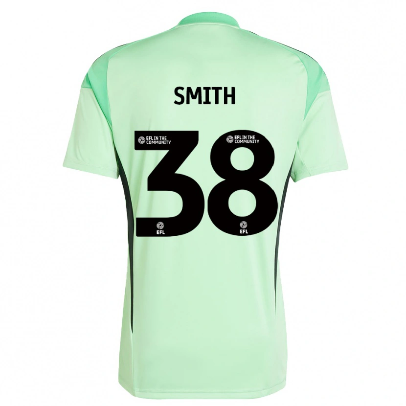 Danxen Hombre Camiseta Sam Smith #38 Negro Verde Claro Portero Equipación 2025/26 La Camisa