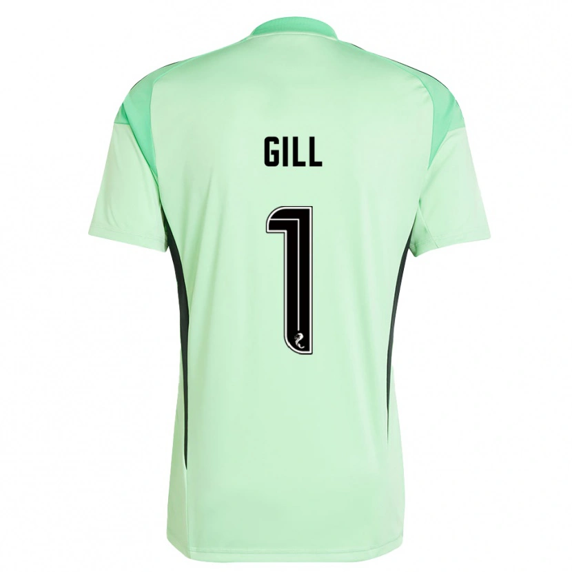 Danxen Hombre Camiseta Marcus Gill #1 Negro Verde Claro Portero Equipación 2025/26 La Camisa