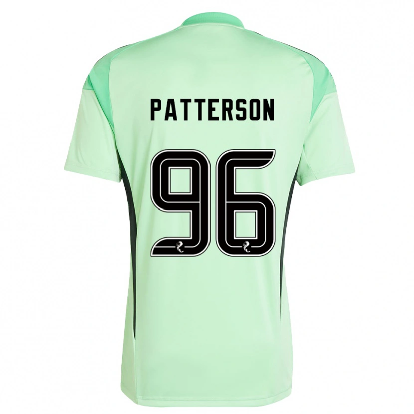 Danxen Hombre Camiseta Cameron Patterson #96 Negro Verde Claro Portero Equipación 2025/26 La Camisa