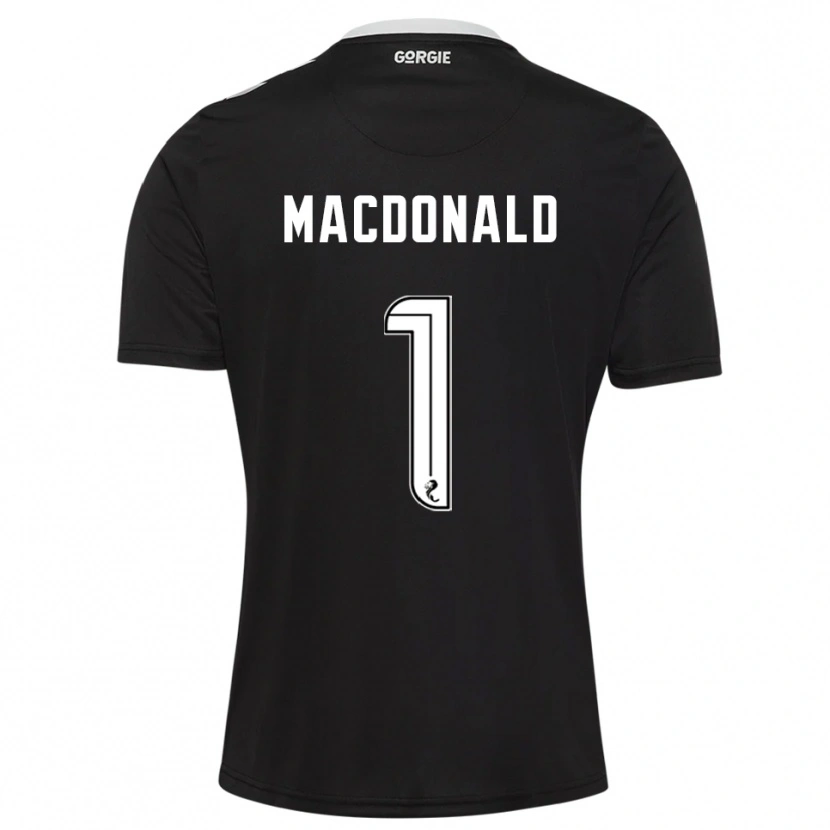 Danxen Hombre Camiseta Jamie MacDonald #1 Borgoña Oscuro Portero Equipación 2025/26 La Camisa