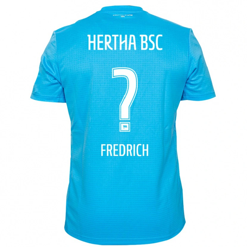 Danxen Hombre Camiseta Marco Fredrich #0 Azul Claro Blanco Portero Equipación 2025/26 La Camisa
