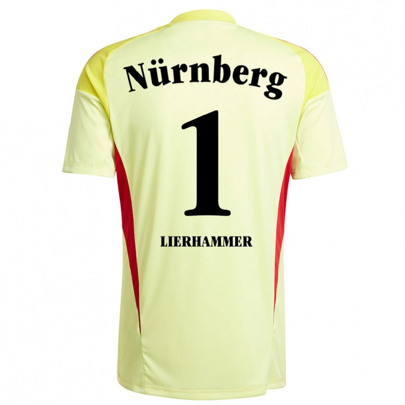 Danxen Hombre Camiseta Tim Lierhammer #1 Negro Amarillo Portero Equipación 2025/26 La Camisa