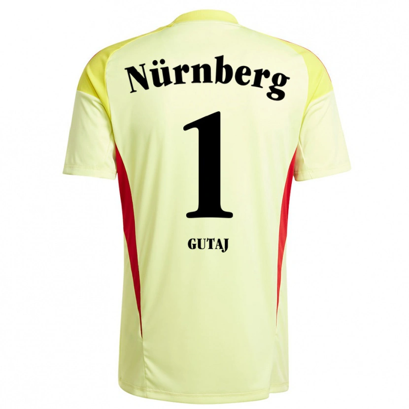 Danxen Hombre Camiseta Lindsay Gutaj #1 Negro Amarillo Portero Equipación 2025/26 La Camisa