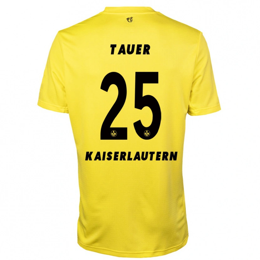Danxen Hombre Camiseta Luca Tauer #25 Negro Amarillo Portero Equipación 2025/26 La Camisa