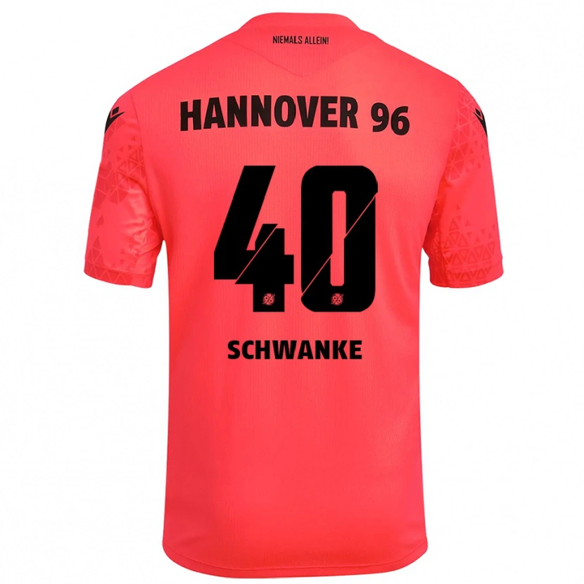 Danxen Hombre Camiseta Jonas Schwanke #40 Negro Rojo Portero Equipación 2025/26 La Camisa