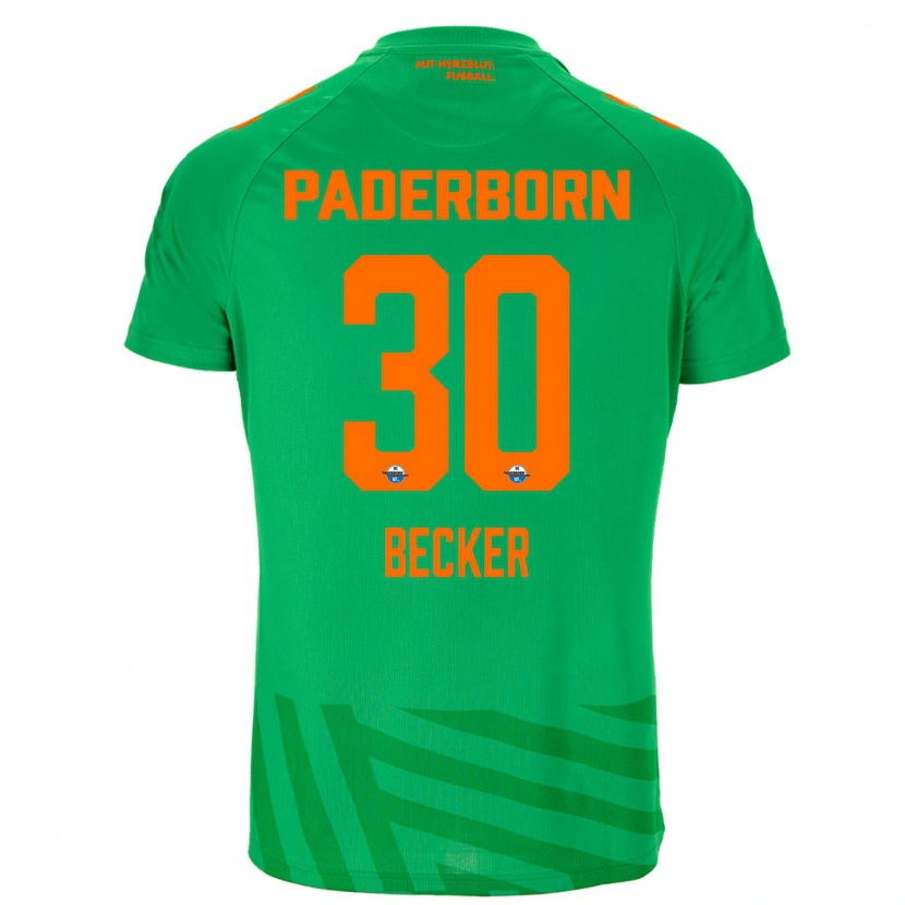 Danxen Hombre Camiseta Mark Becker #30 Naranja Verde Portero Equipación 2025/26 La Camisa
