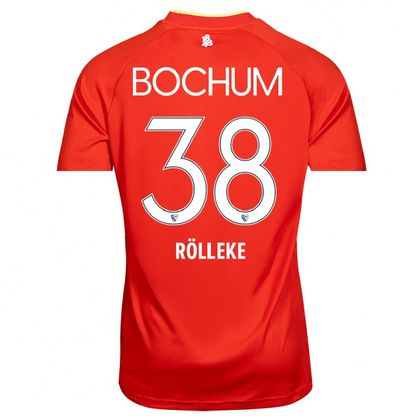 Danxen Hombre Camiseta Hugo Rölleke #38 Blanco Rojo Portero Equipación 2025/26 La Camisa