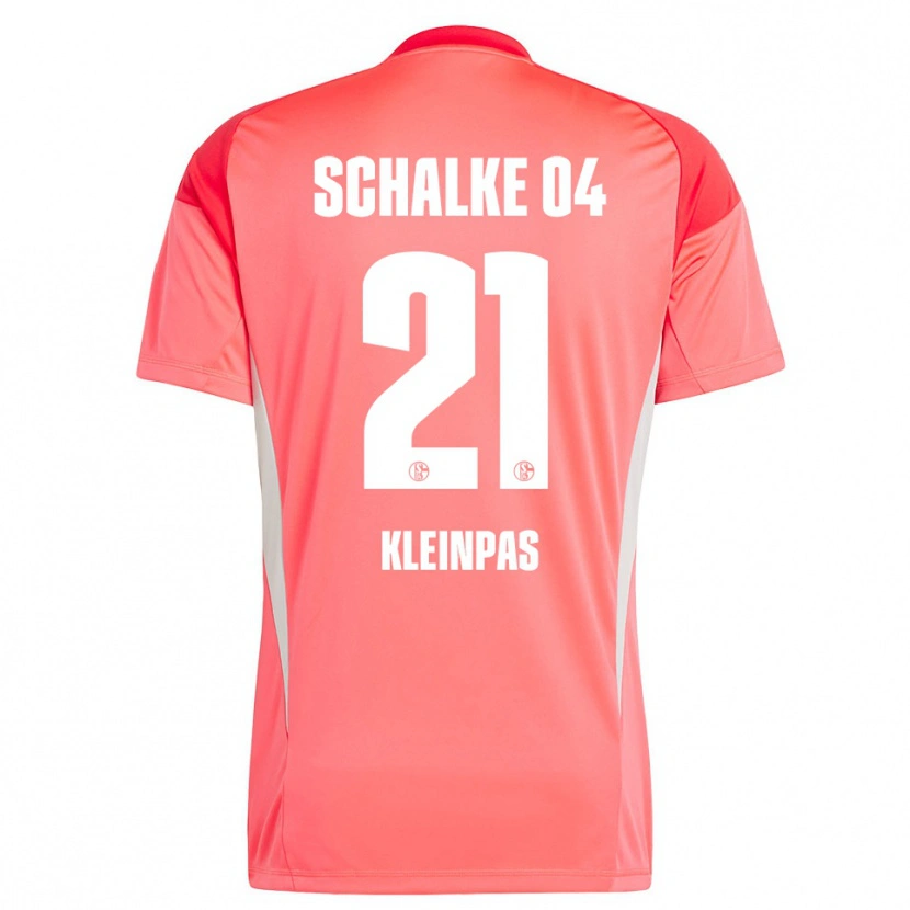 Danxen Hombre Camiseta Sophie Kleinpas #21 Rojo Coral Portero Equipación 2025/26 La Camisa