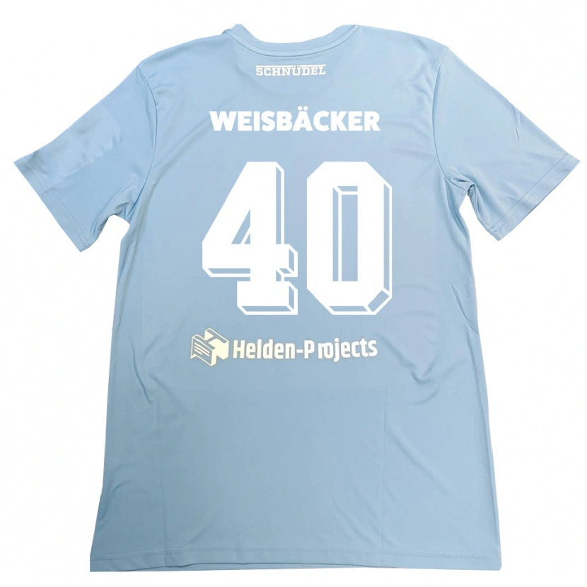 Danxen Hombre Camiseta Maximilian Weisbäcker #40 Gris Azul Portero Equipación 2025/26 La Camisa