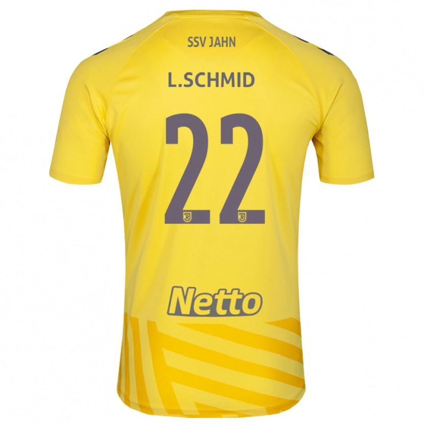 Danxen Hombre Camiseta Lenny Schmid #22 Gris Amarillo Portero Equipación 2025/26 La Camisa