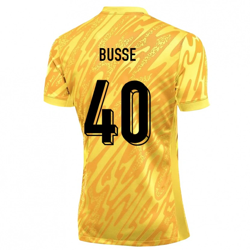 Danxen Hombre Camiseta Jonah Busse #40 Naranja Amarillo Portero Equipación 2025/26 La Camisa