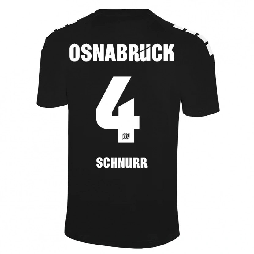 Danxen Hombre Camiseta Maxim Schnurr #4 Blanco Negro Portero Equipación 2025/26 La Camisa