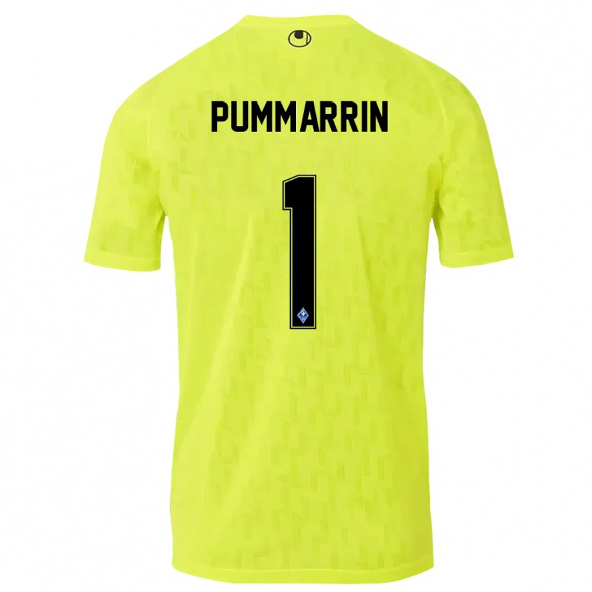 Danxen Hombre Camiseta Kritsana Pummarrin #1 Negro Amarillo Portero Equipación 2025/26 La Camisa