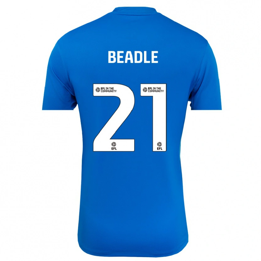 Danxen Hombre Camiseta Ryan Allsop #21 Azul Blanco Portero Equipación 2025/26 La Camisa