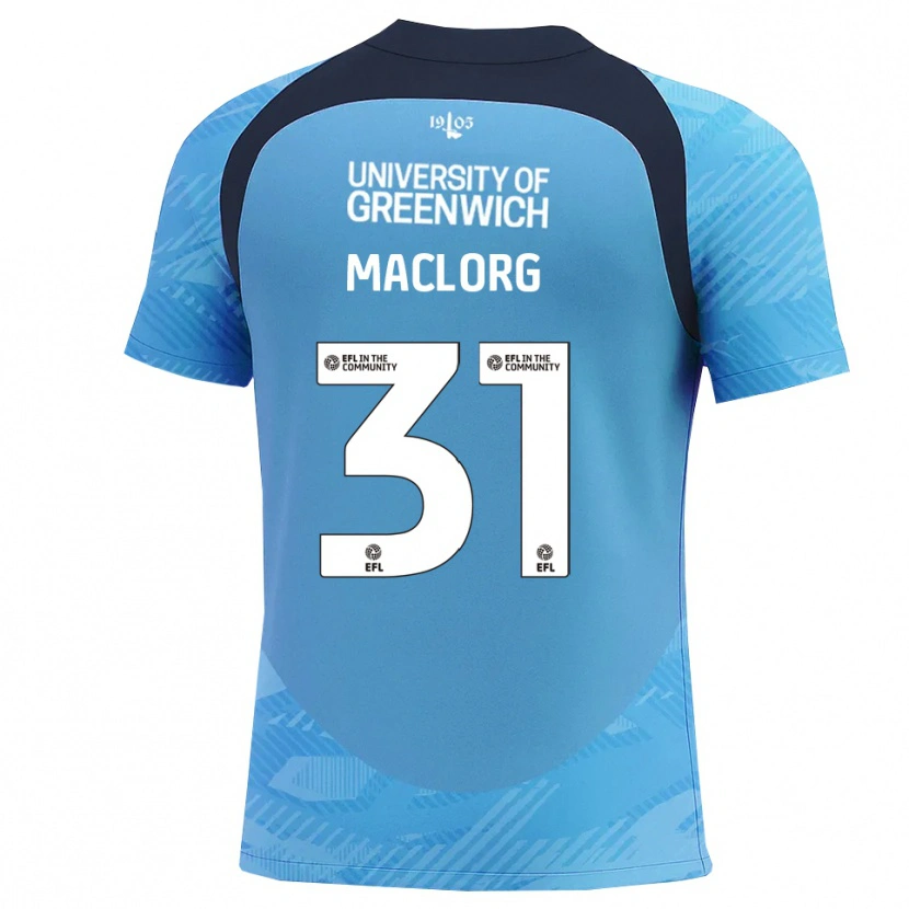 Danxen Hombre Camiseta Lennon MacLorg #31 Azul Blanco Portero Equipación 2025/26 La Camisa