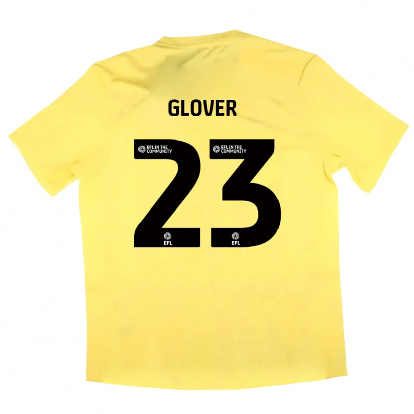 Danxen Hombre Camiseta Tom Glover #23 Negro Amarillo Portero Equipación 2025/26 La Camisa