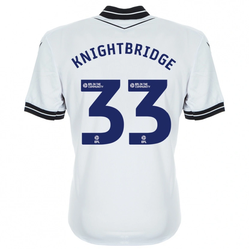 Danxen Hombre Camiseta Jacob Knightbridge #33 Azul Real Blanco Portero Equipación 2025/26 La Camisa