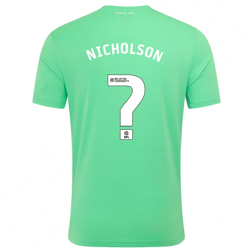 Danxen Hombre Camiseta Joseph Nicholson #0 Turquesa Pastel Portero Equipación 2025/26 La Camisa