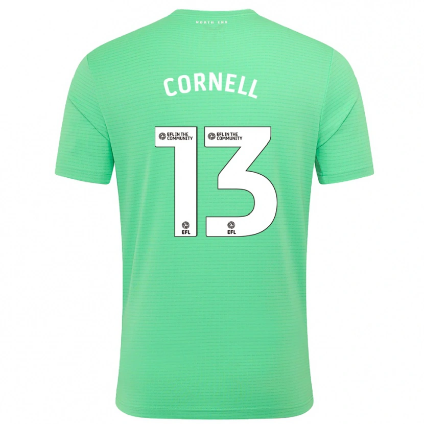 Danxen Hombre Camiseta David Cornell #13 Turquesa Pastel Portero Equipación 2025/26 La Camisa