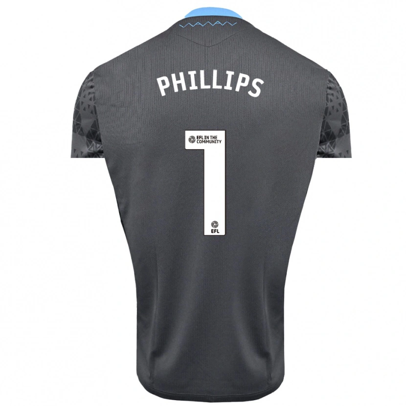 Danxen Hombre Camiseta Jack Phillips #1 Blanco Gris Portero Equipación 2025/26 La Camisa