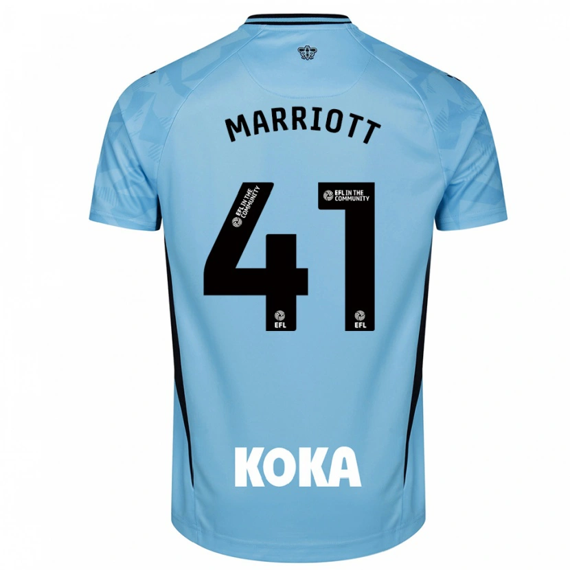 Danxen Hombre Camiseta Alfie Marriott #41 Azul Cielo Claro Portero Equipación 2025/26 La Camisa