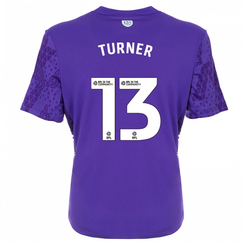 Danxen Hombre Camiseta Shannon Turner #13 Morado Blanco Portero Equipación 2025/26 La Camisa