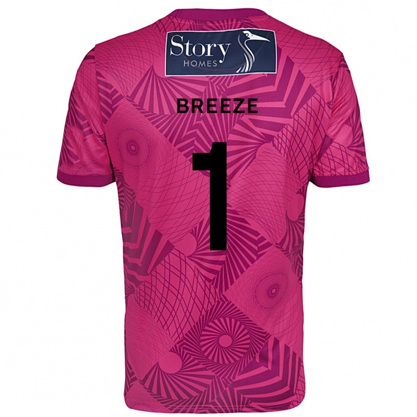 Danxen Hombre Camiseta Gabriel Breeze #1 Morado Magenta Portero Equipación 2025/26 La Camisa